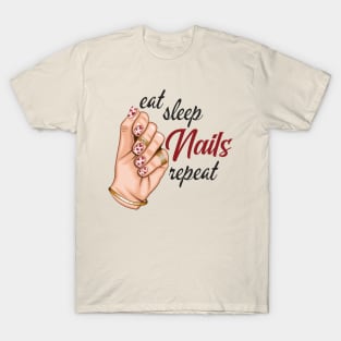 Eat Sleep Nails Repeat T-Shirt